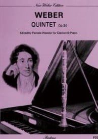Weber: Clarinet Quintet in B flat Op 34 published by Fentone